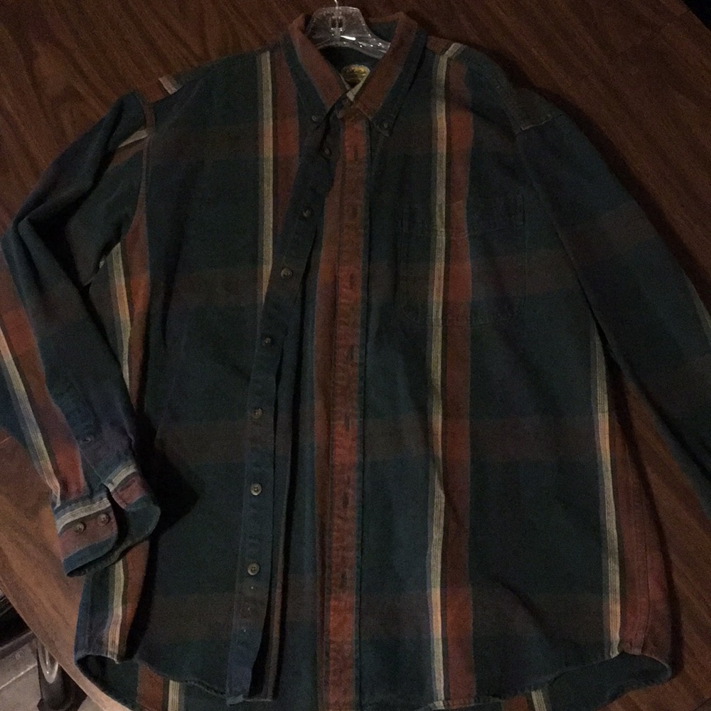 Cabelas heavy button-up dress shirt